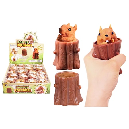 Diamond Visions Pop-Up Squeeze Toy Silicone Brown